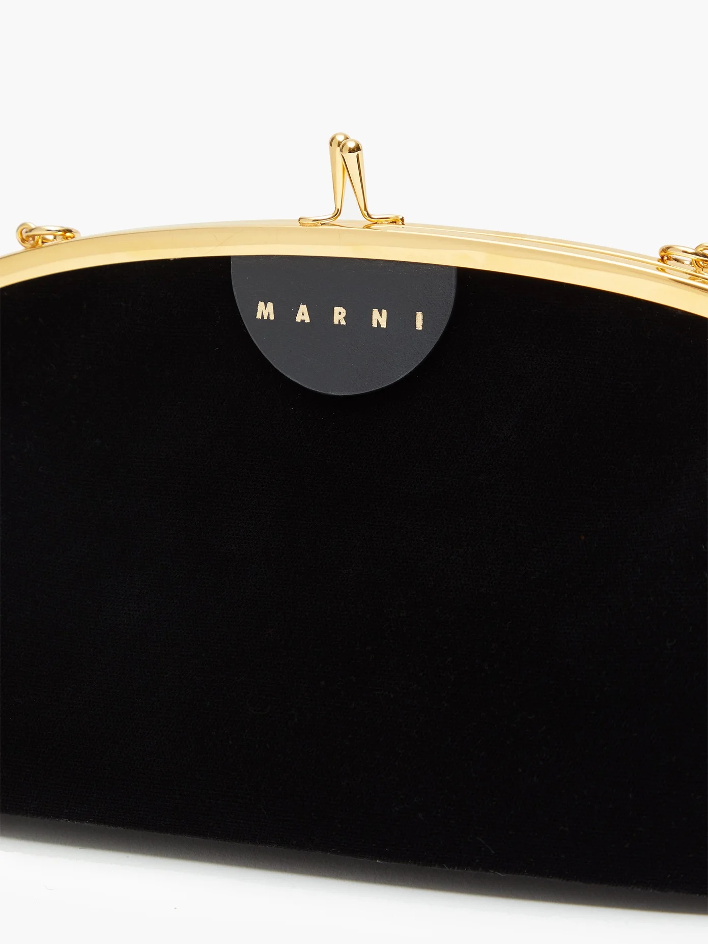 Cindy two-tone velvet clutch - 6