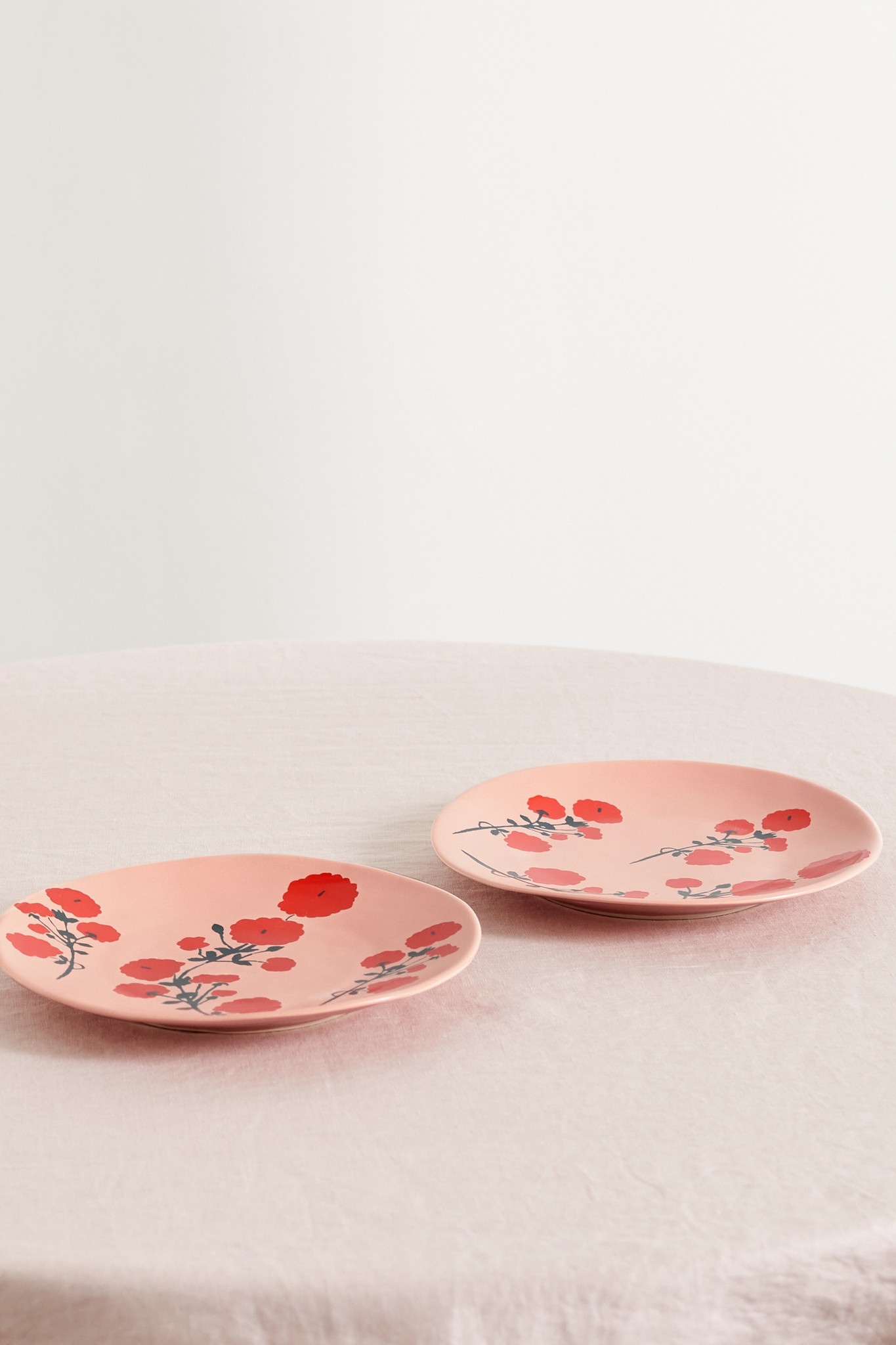 Set of two 19cm ceramic side plates - 3