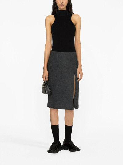 We11done wool-blend pencil skirt outlook