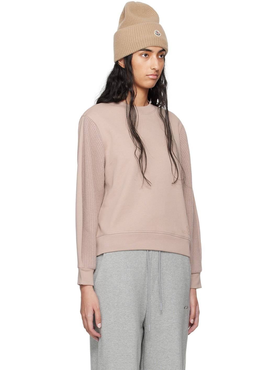 Pink Logo Patch Sweatshirt - 2
