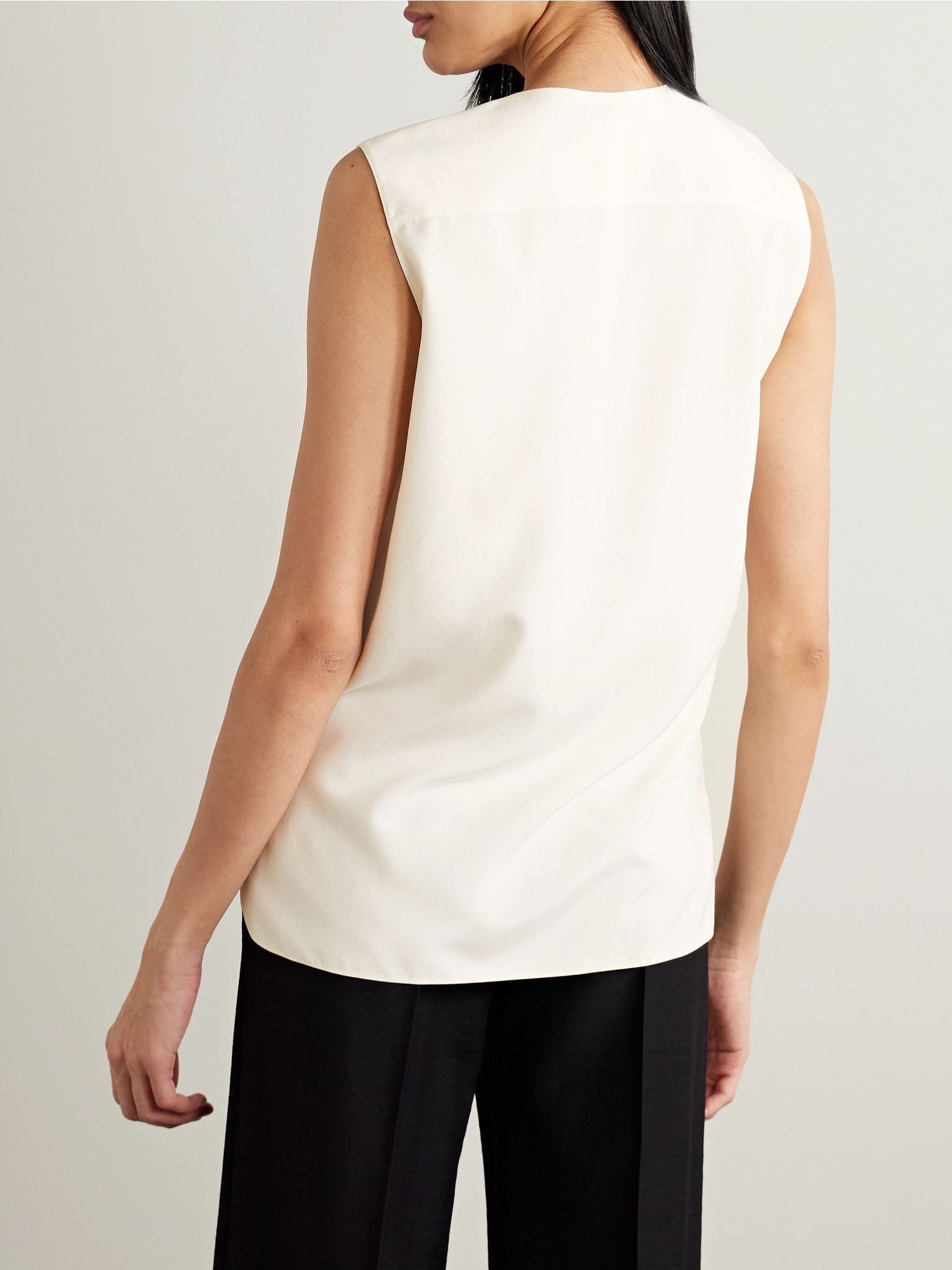 Silk vest White - 4
