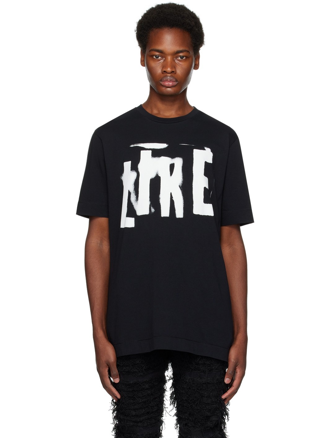 1017 ALYX 9SM Black Graphic T-Shirt | ssense | REVERSIBLE