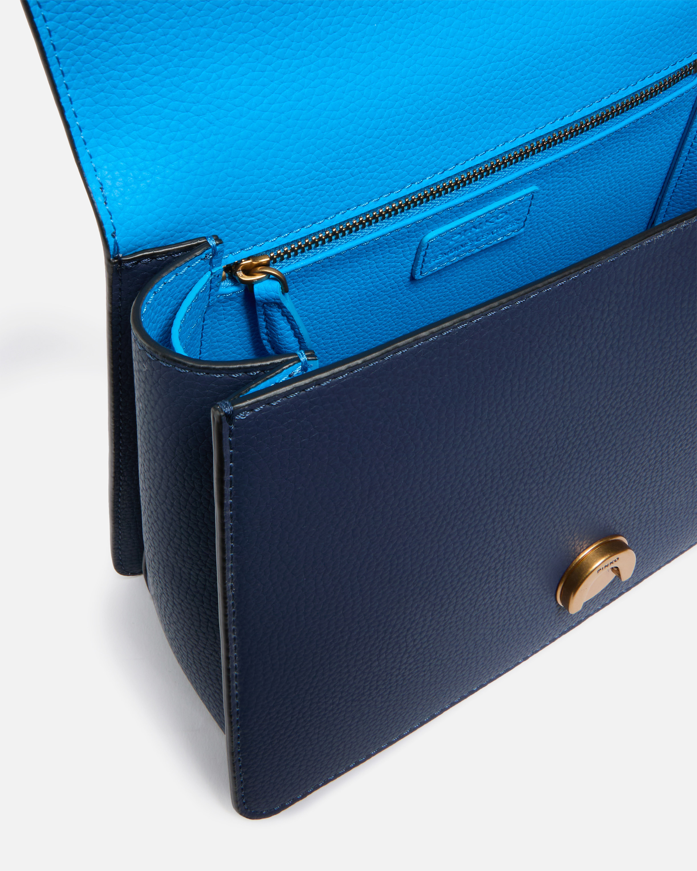 MEDIUM LOVE BAG TOP HANDLE LIGHT HANDBAG IN GRAINED LEATHER - 4