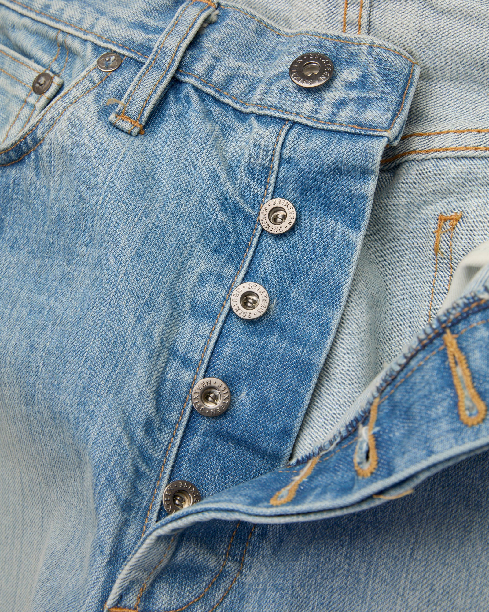 CS-100XV 14oz Vintage Wash Indigo Selvedge Denim - Classic Straight Fit - 6