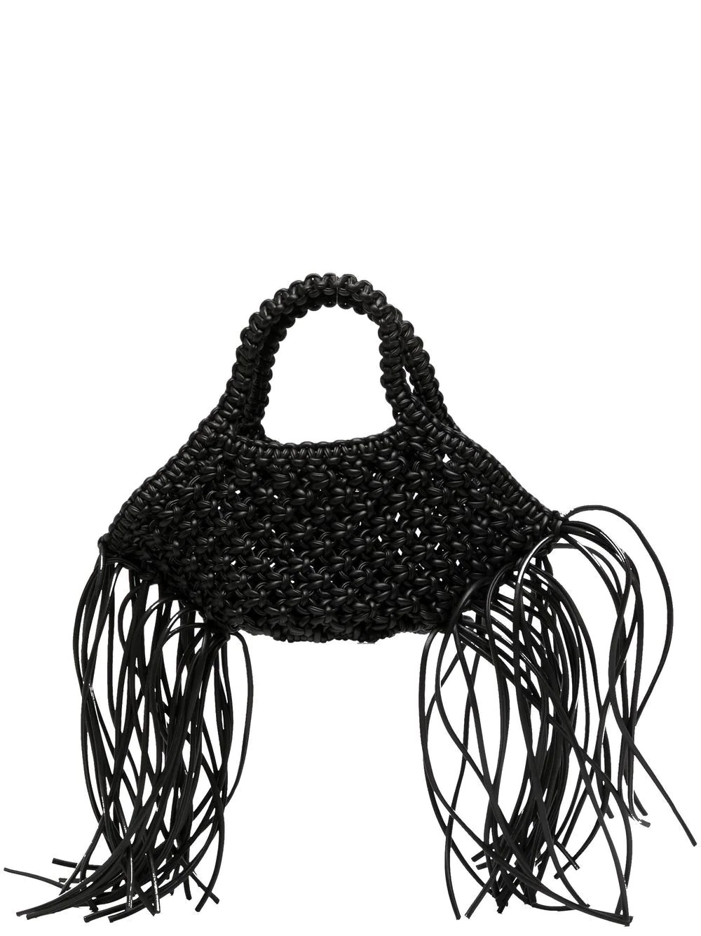 fringe-detail tote bag - 1