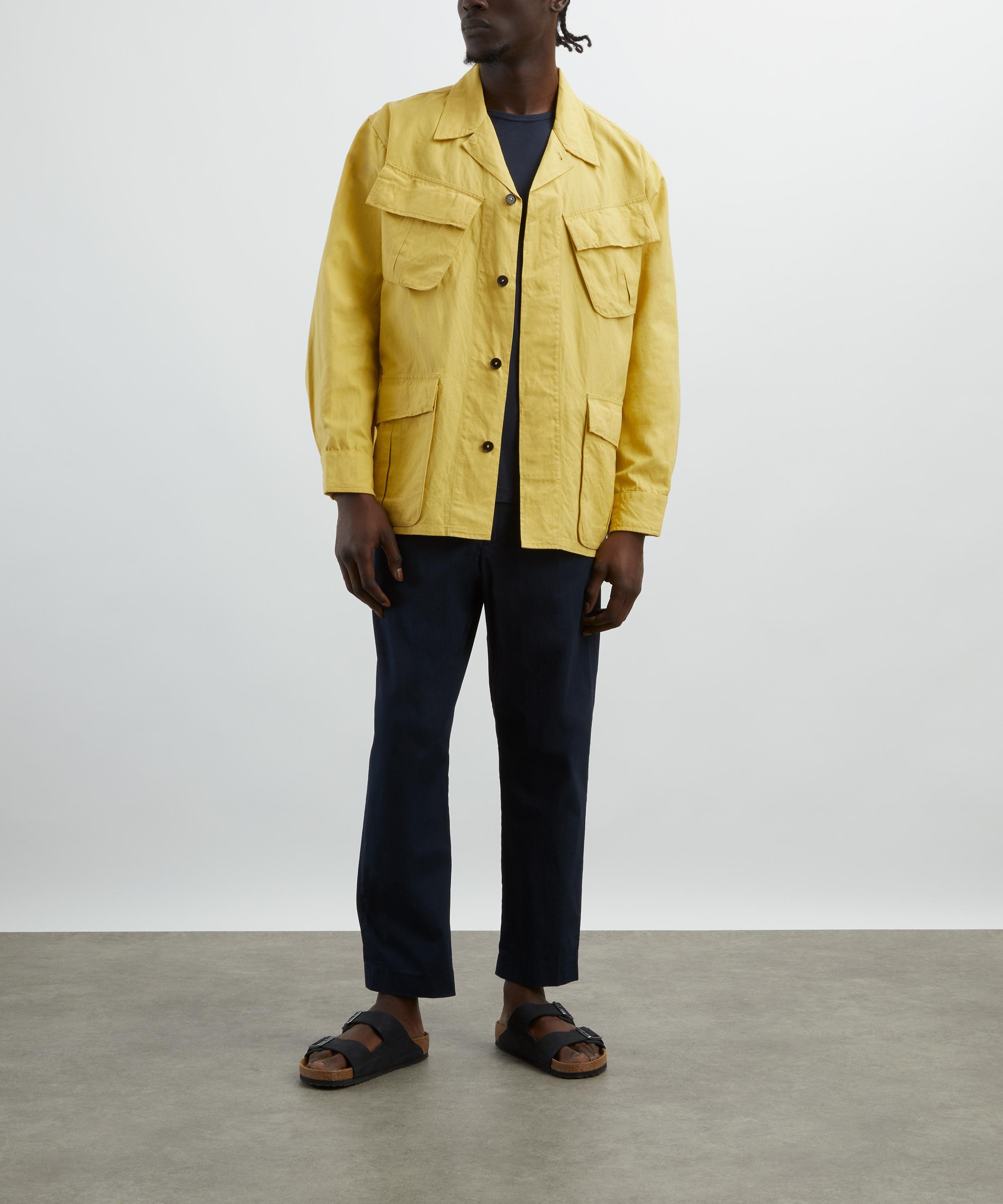 Lemon Linen Slub Weave Jungle Jacket - 2