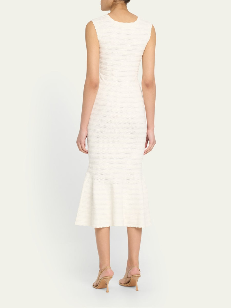 LoveShackFancy Leigh Knit Midi Dress outlook