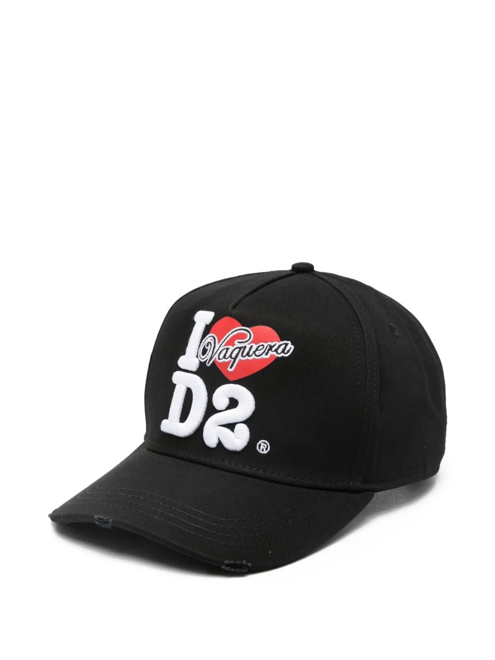 distressed logo cap - 1