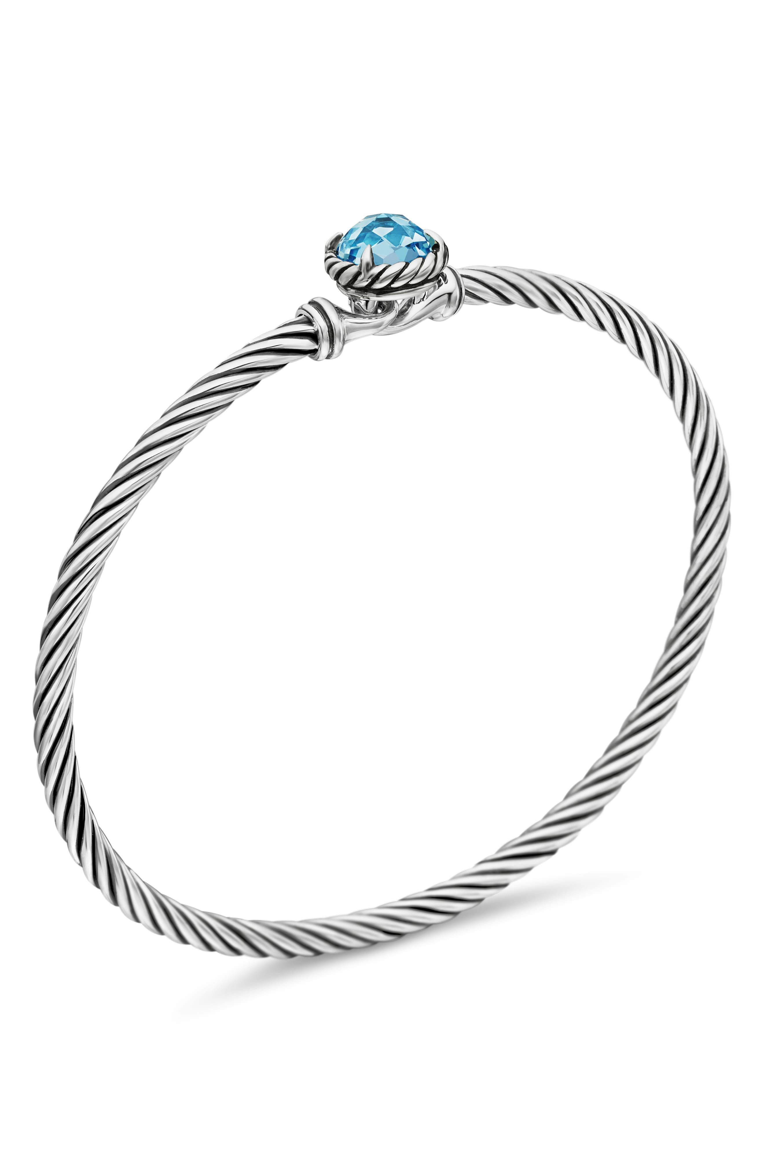 David Yurman Petite Chatelaine® Bracelet in Sterling Silver with Semiprecious Stone, 3mm at Nordstro - 5