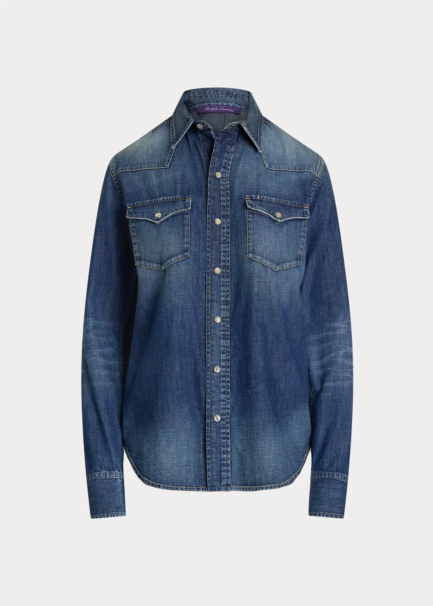Payson Cotton Denim Western Shirt - 1