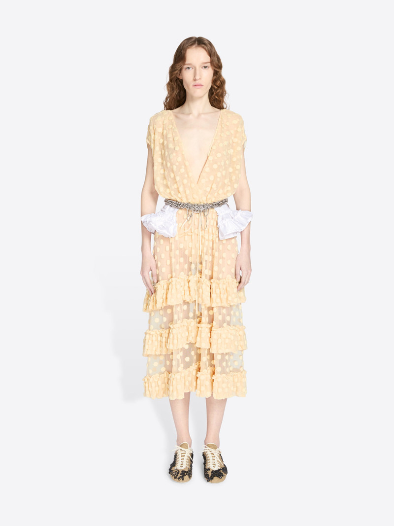 Dries Van Noten RUFFLED COTTON BELT outlook