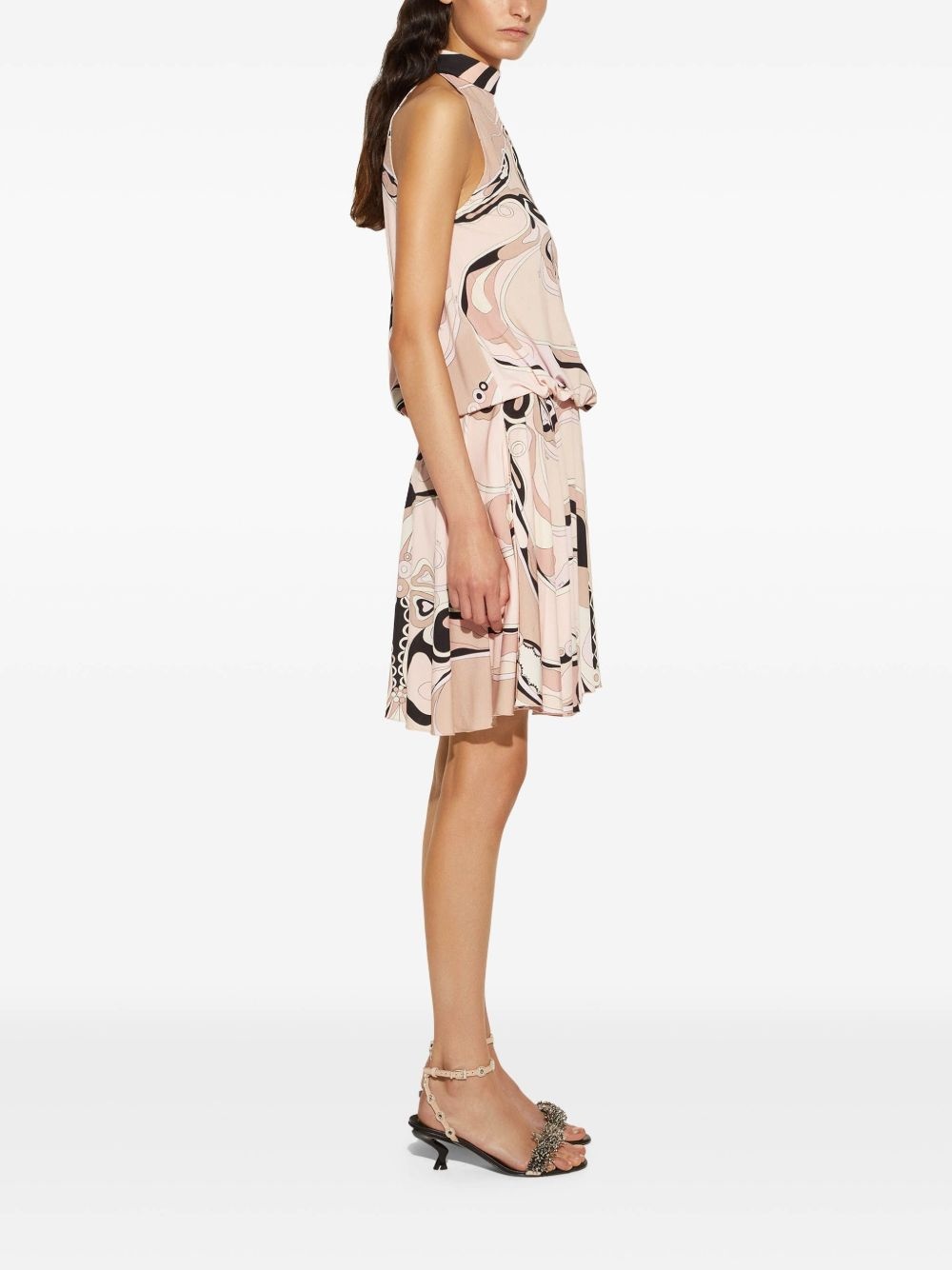 orchidee-print dress - 3