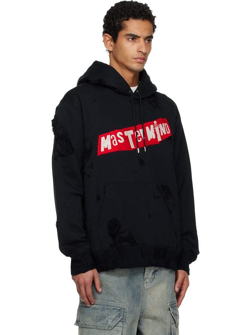 Black Distressed Hoodie 2