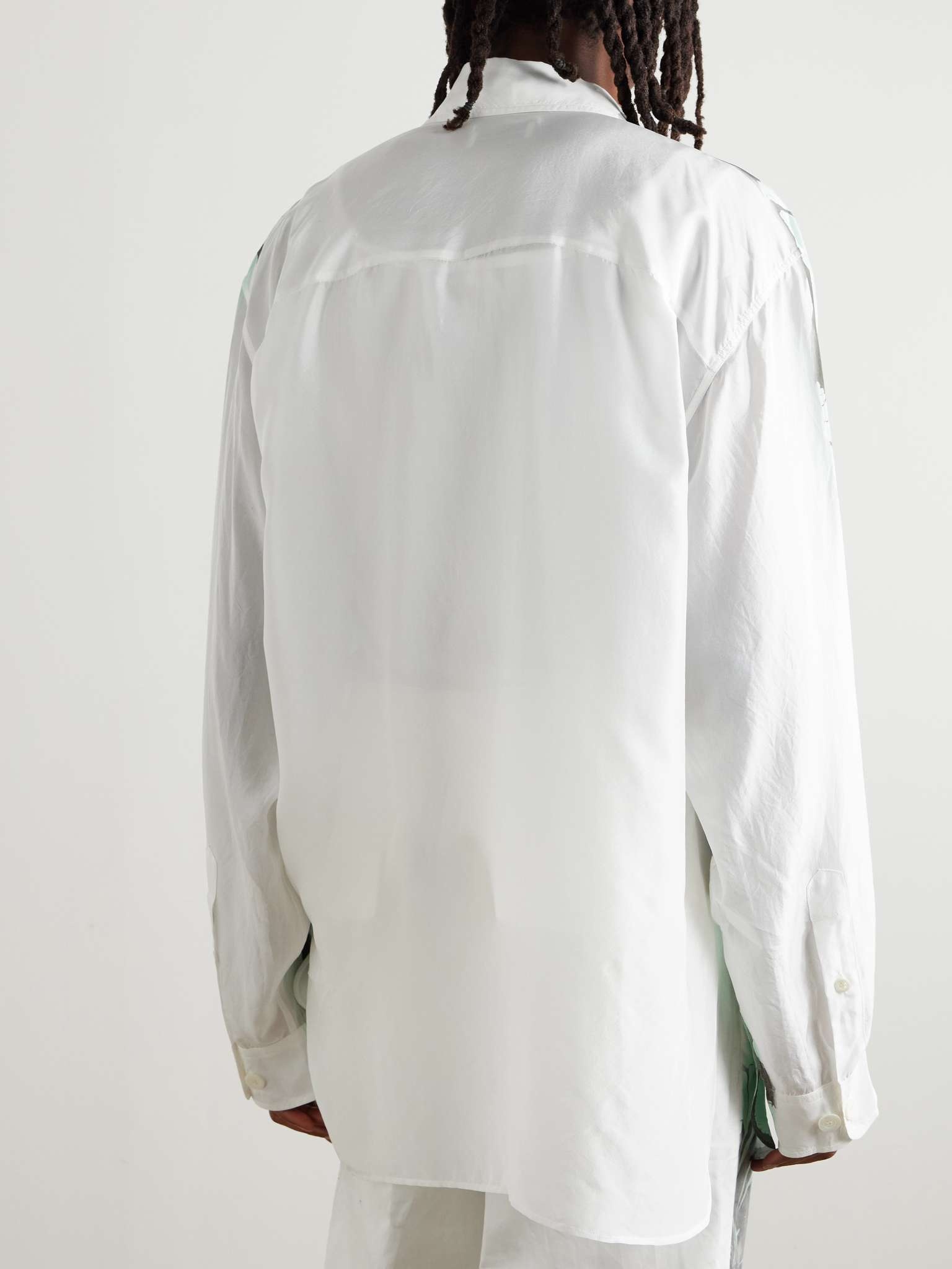 Floral-Print Silk-Twill Shirt - 3