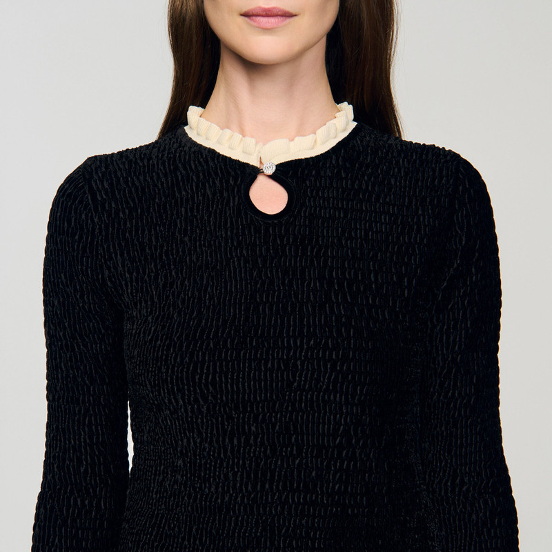 SMOCKED LONG-SLEEVED SHIRT 4