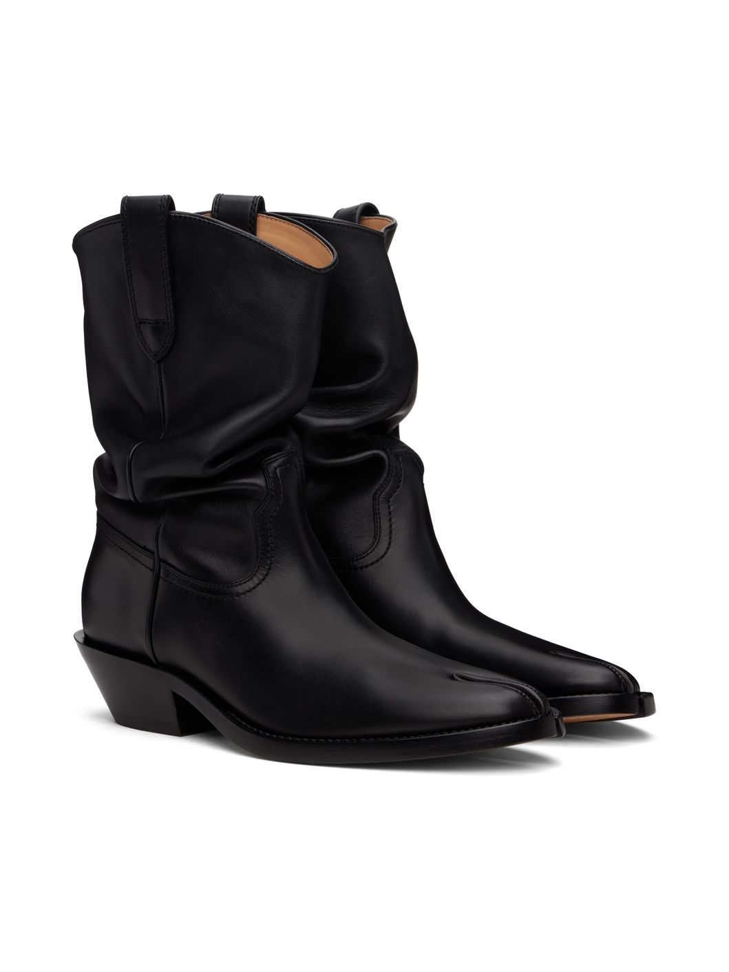 Black Tabi Western Boots - 4