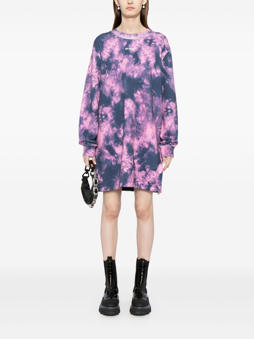 Arrows tie-dye sweatshirt dress - 2