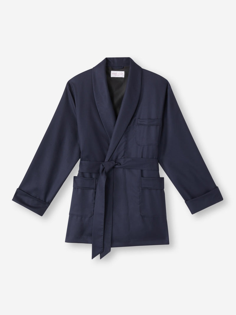 Men's Smoking Jacket Westminster 2 Wool Navy 3