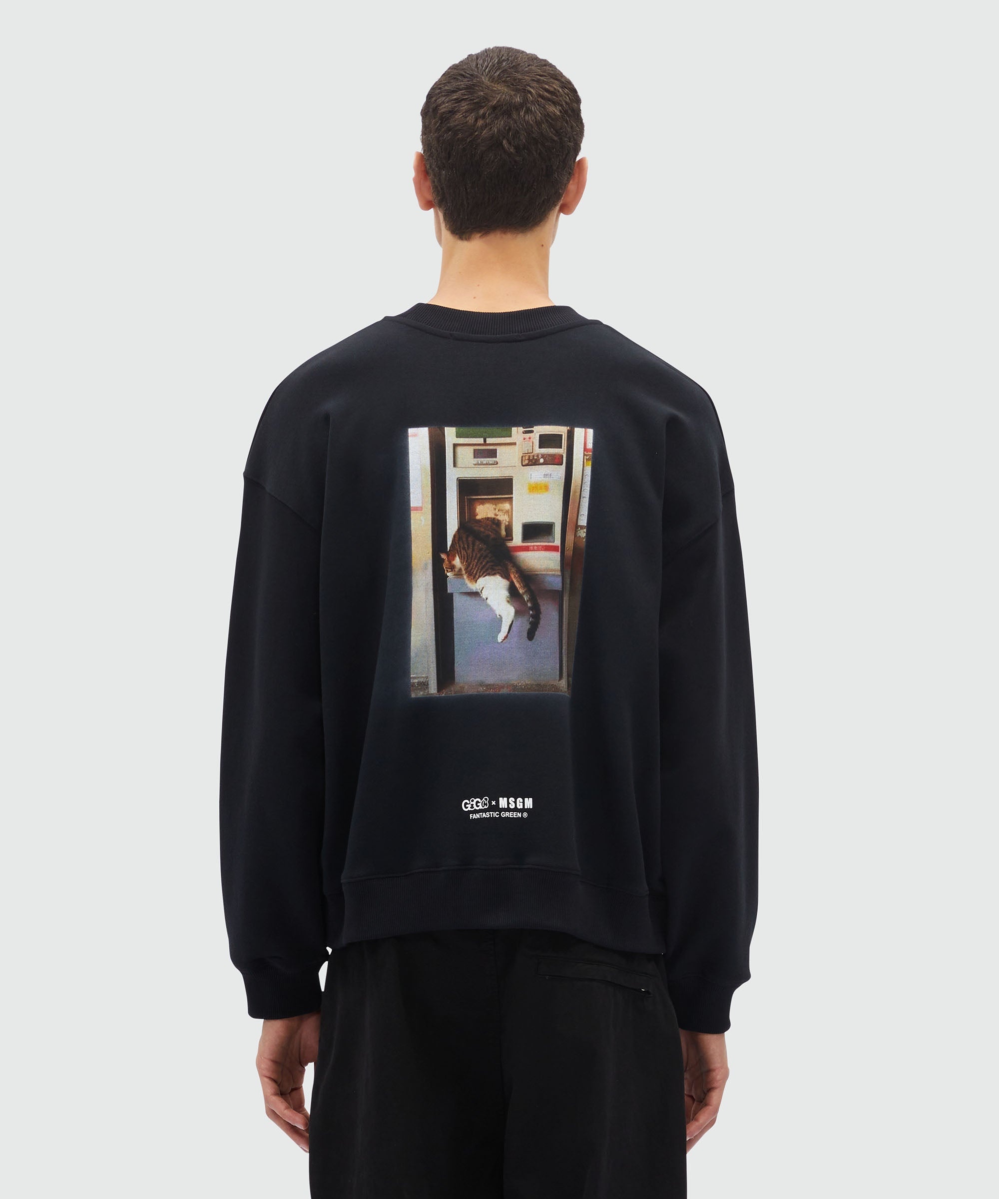 Black organic cotton sweatshirt with "PAY ME!" quotes - 3