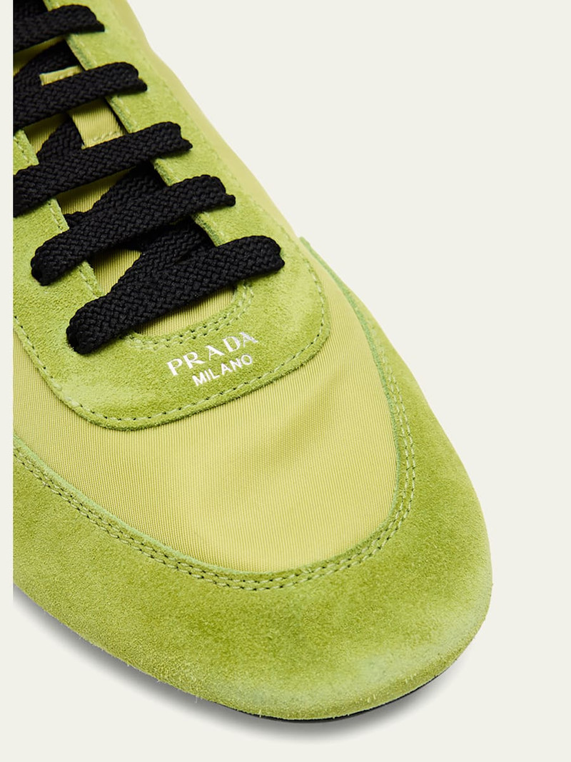 Prada Low-Top Suede Sneakers outlook