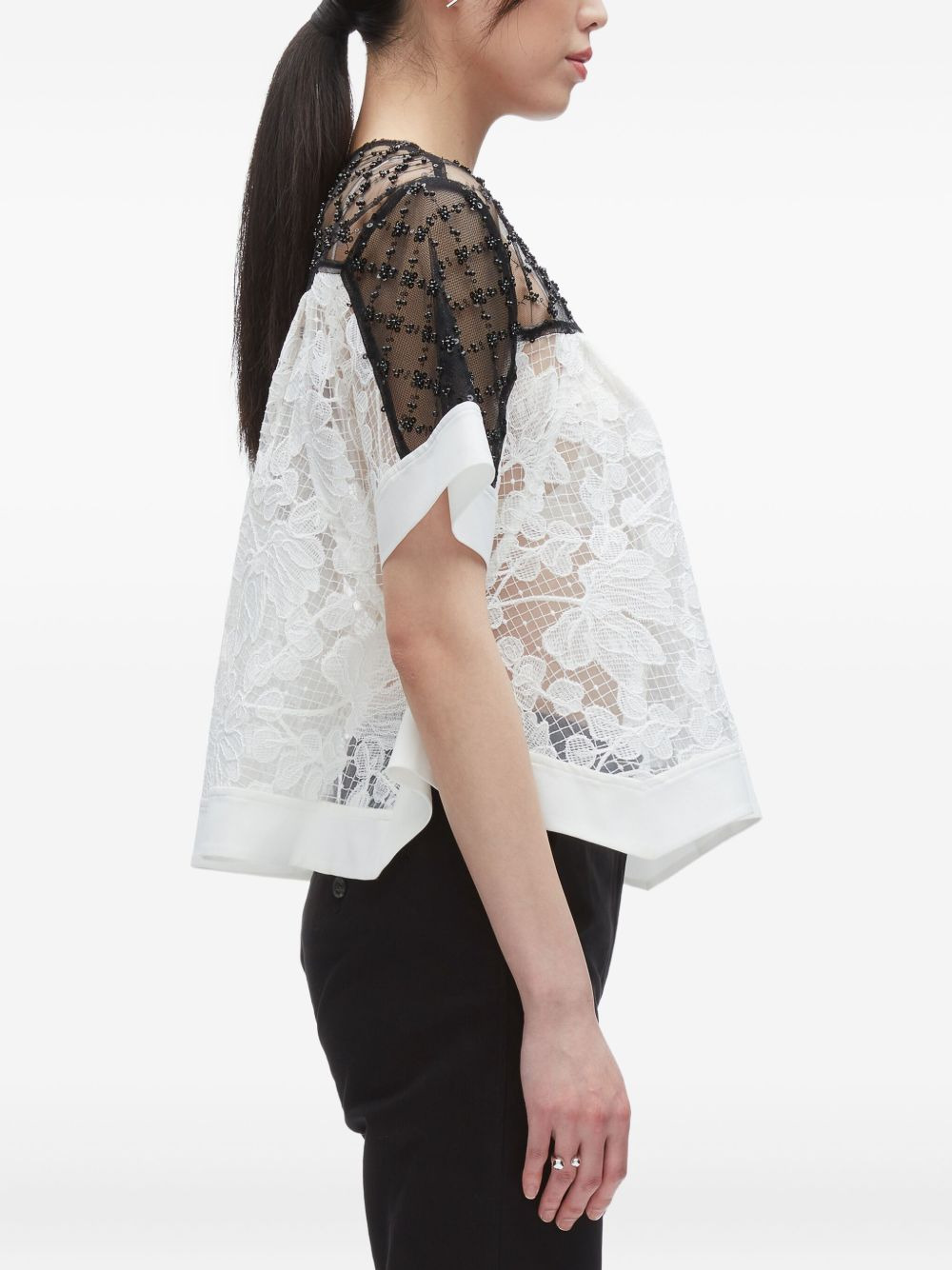 beaded lace top - 5