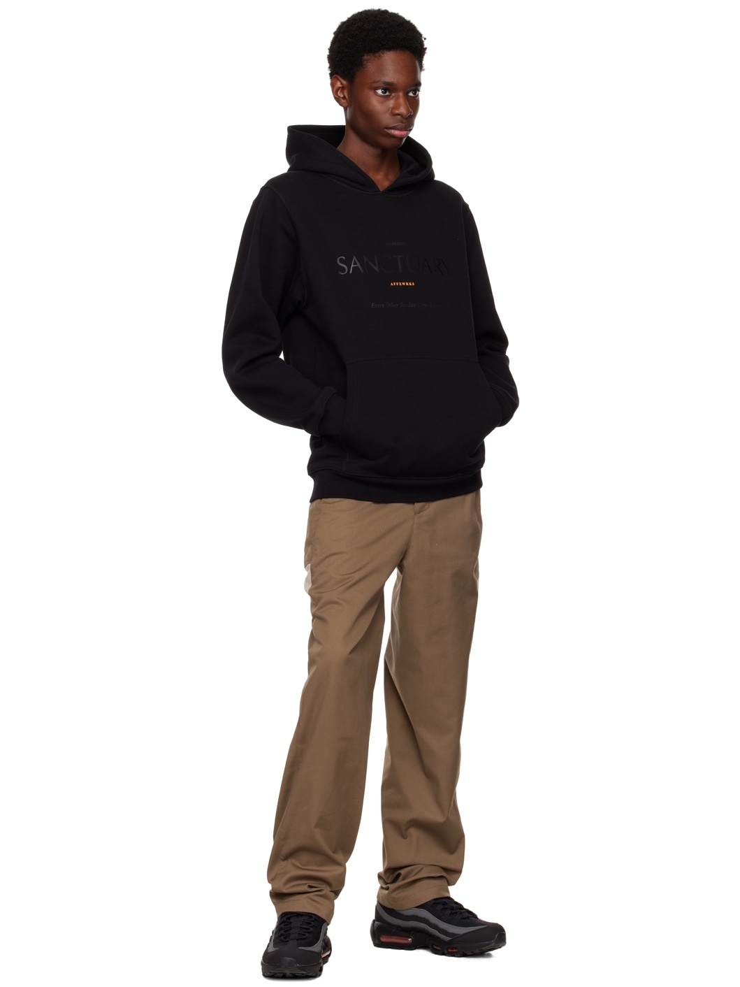 【関税込み】AFFXWRKS ブラック Communion フーディ AFFXWRKS Black Communion Hoodie | REVERSIBLE