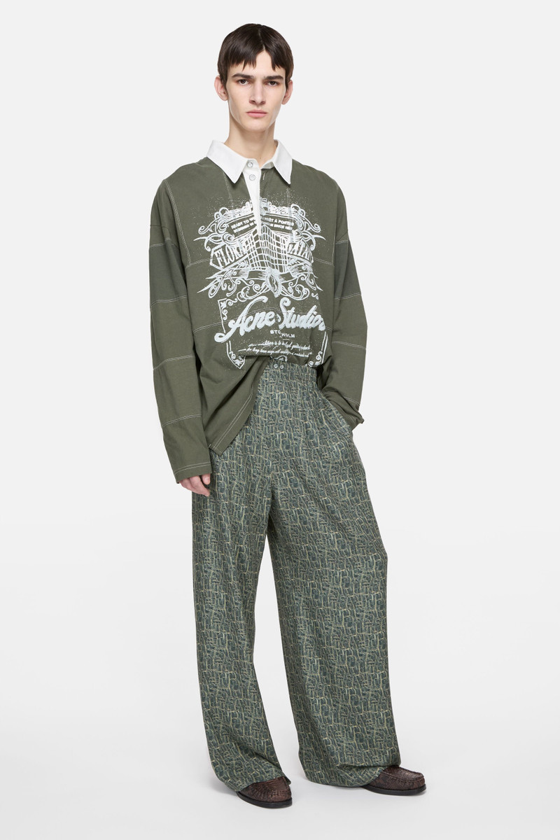 Acne Studios Monogram trousers - Blue multi outlook