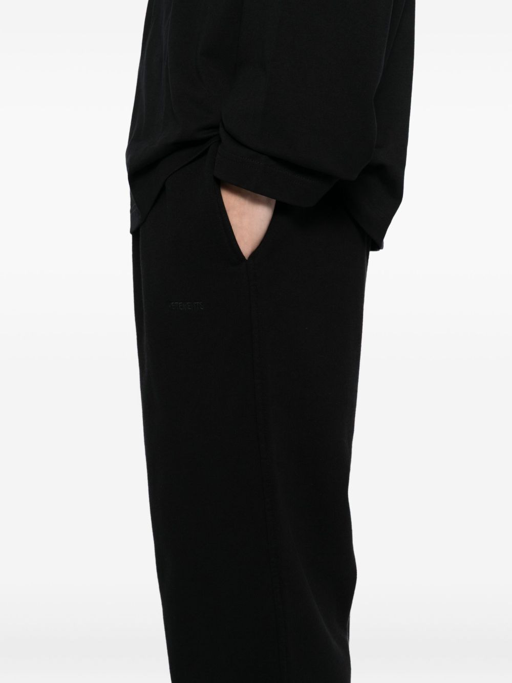 logo-embroidered trousers - 5