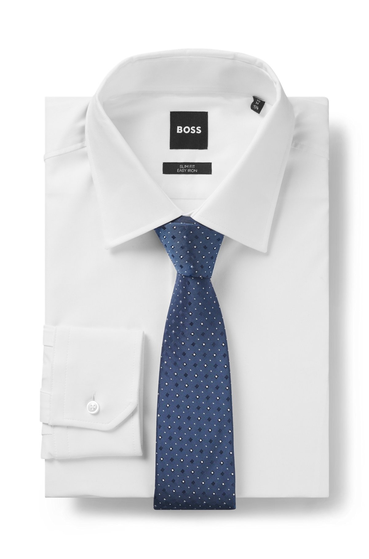 SILK-BLEND TIE WITH JACQUARD PATTERN - 3