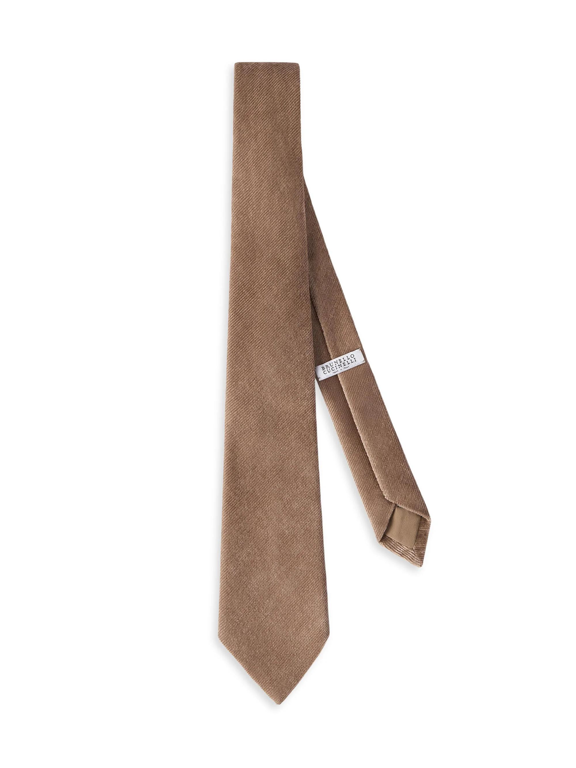 Women's Fluid Corduroy Tie - Espresso - 1