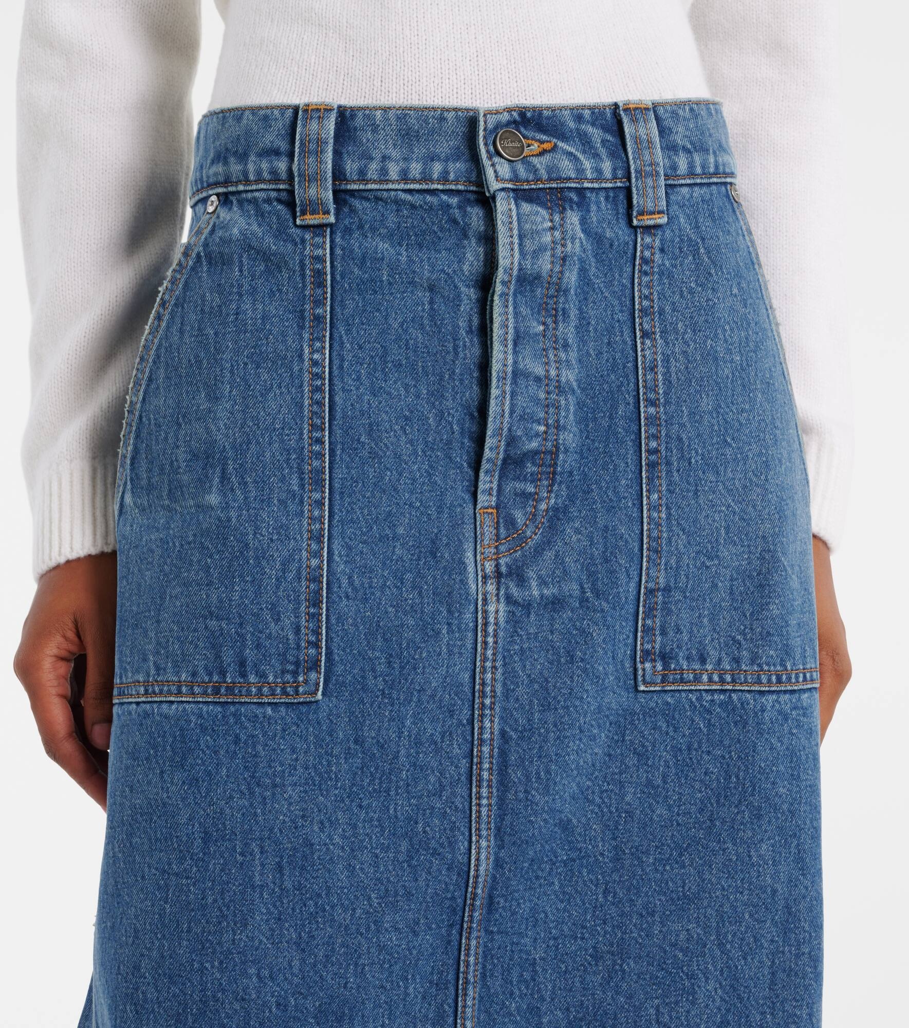 Genevieve denim maxi skirt - 4