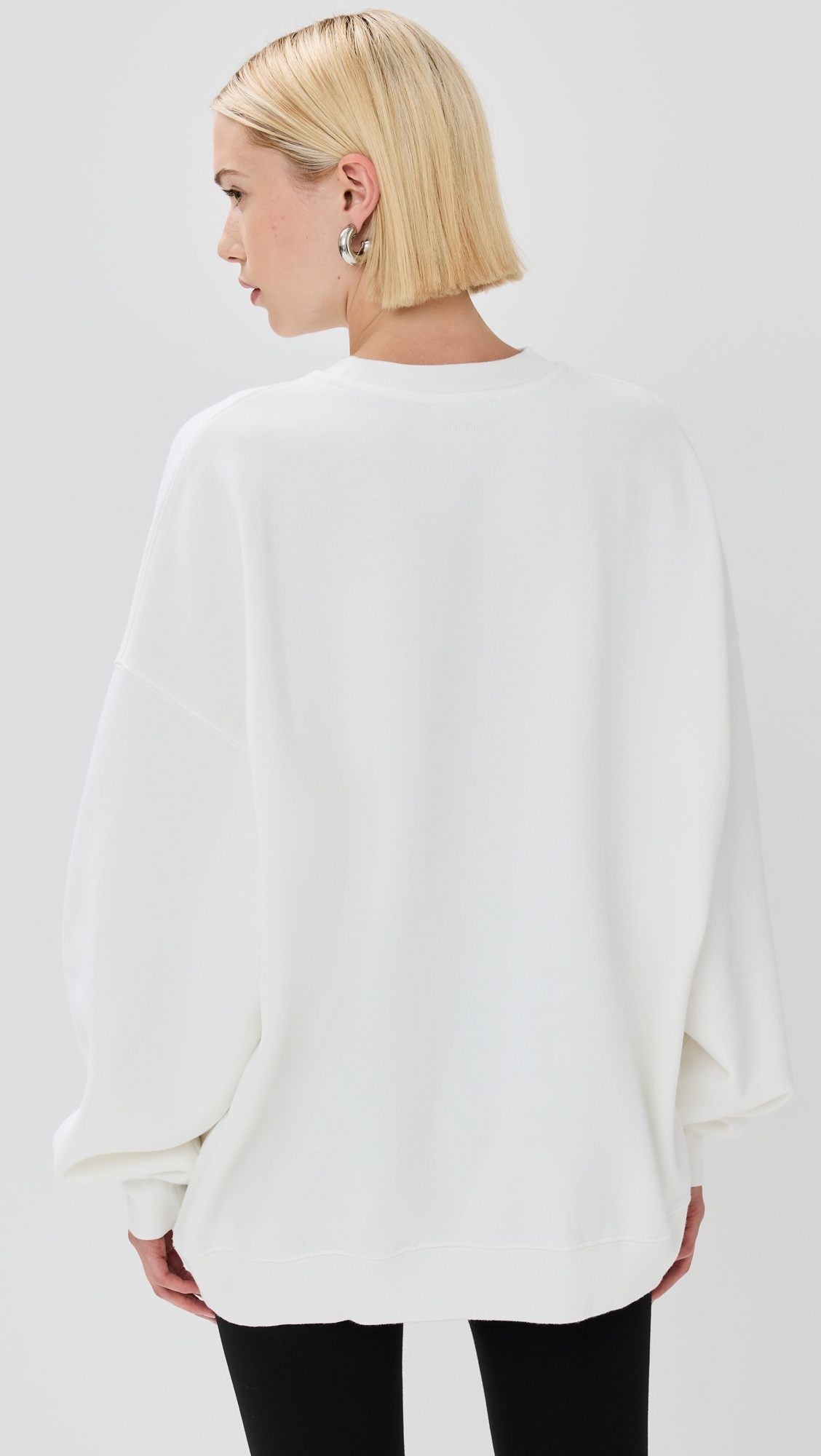 Miles Sweatshirt Letterman Off White - 3