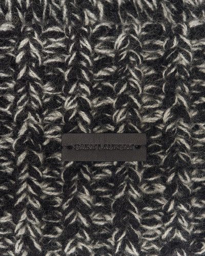 SAINT LAURENT knitted cuff beanie in cashmere outlook