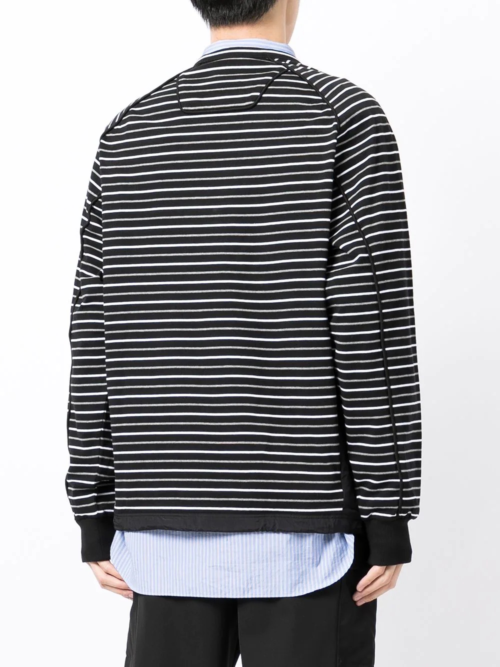 striped long-sleeve sweatshirt - 4