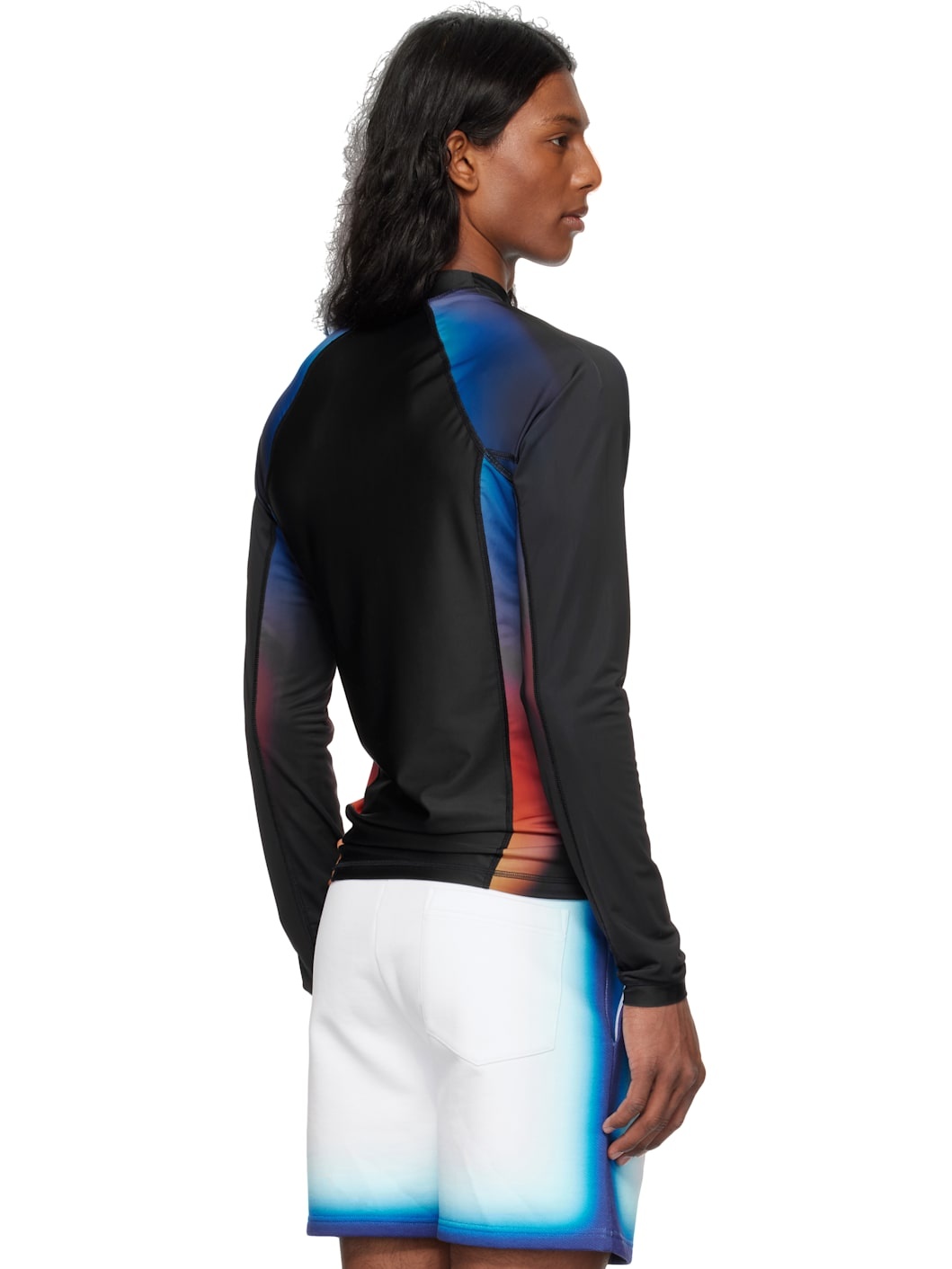 【関税込み】Casablanca ブラック Gradient Rash Vest トップス CASABLANCA Black Gradient Rash Vest T-shirt | ssense