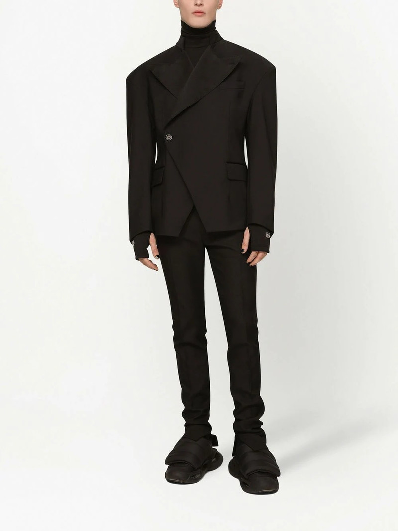 ankle-slit super-skinny trousers 3