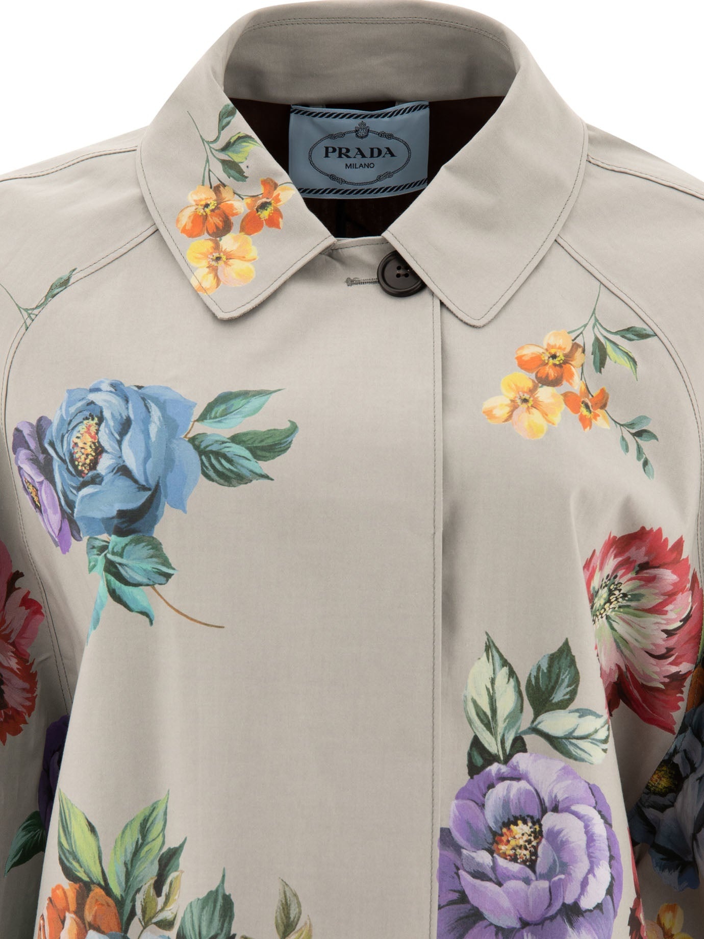 Prada Printed Cotton Single-breasted Coat - 3