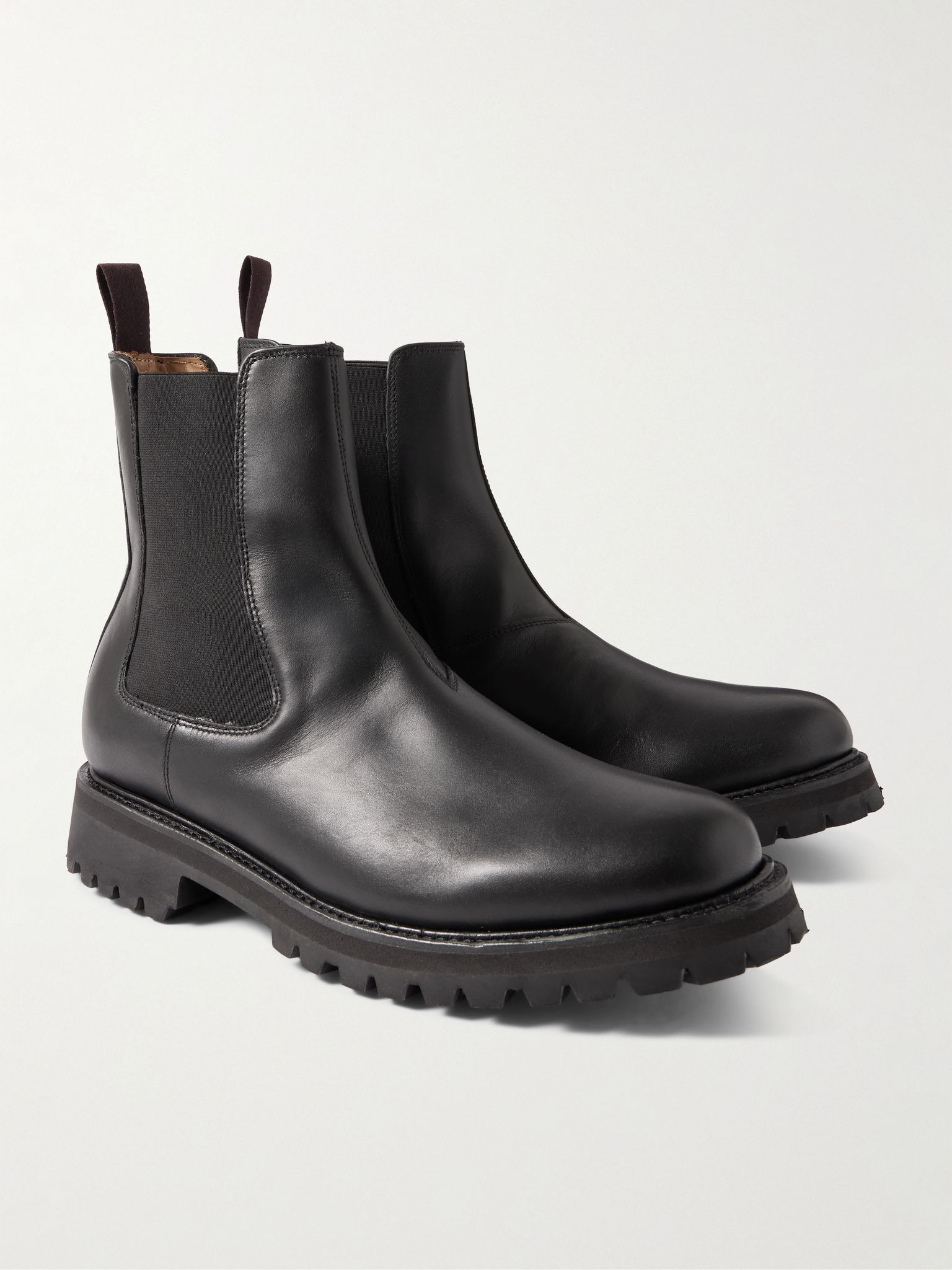 Milo Welted Waterproof Leather Chelsea Boots Black - 4