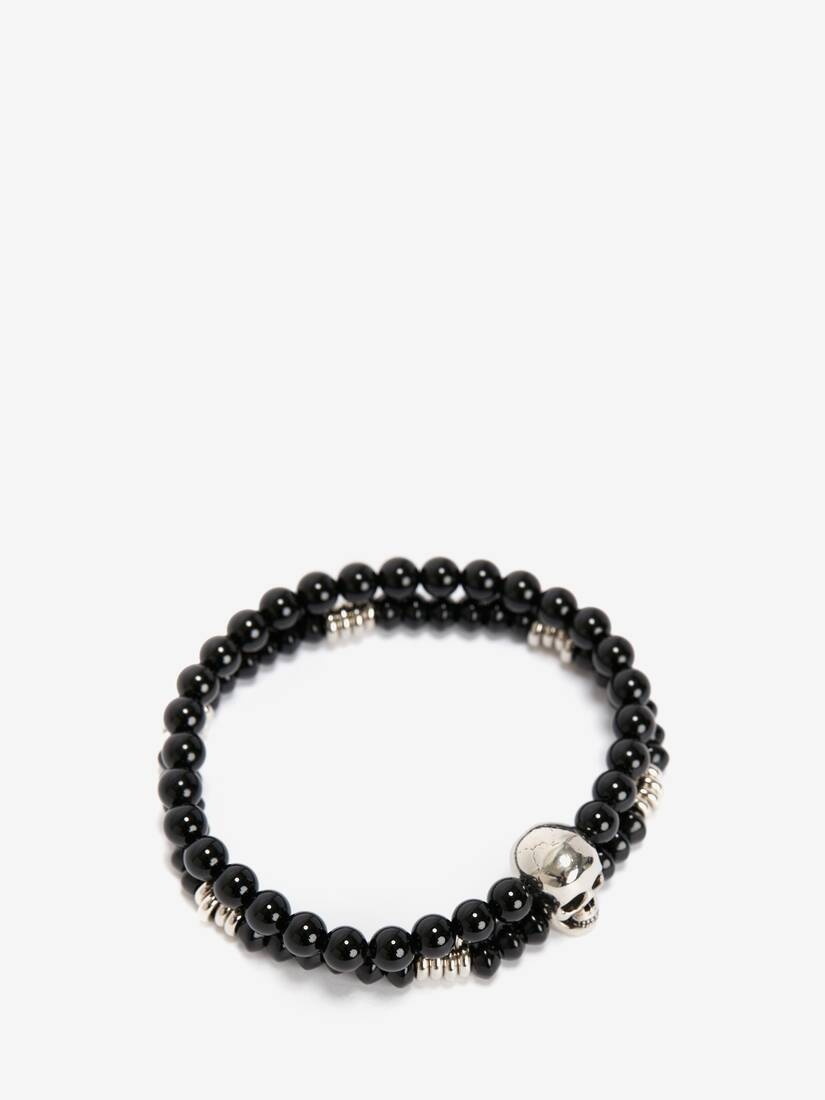 Men's Mini Bead Bracelet in Black - 2
