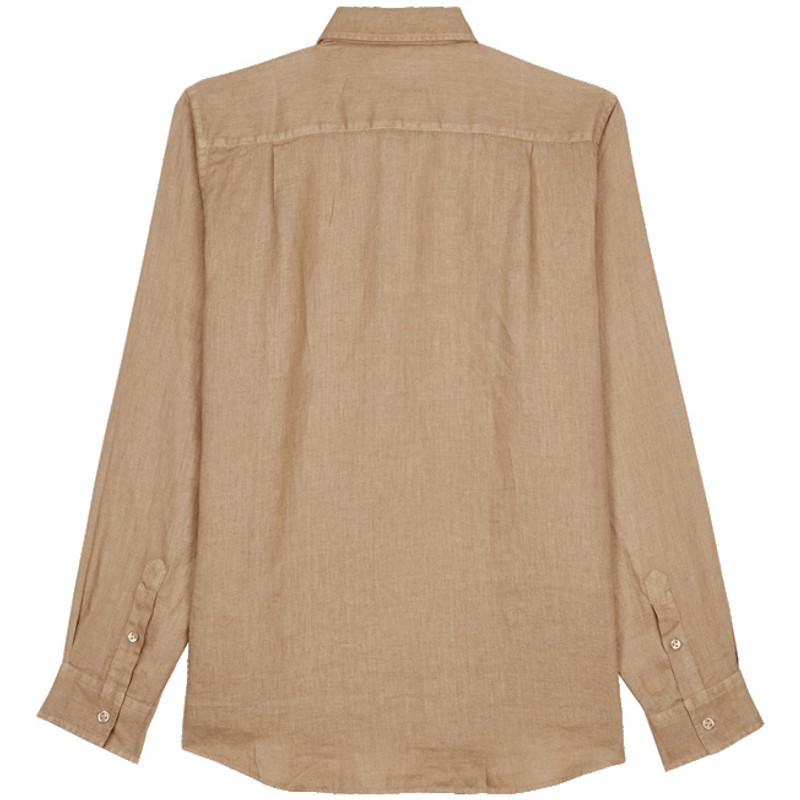 Vilebrequin Men Linen Shirt Natural Dye outlook