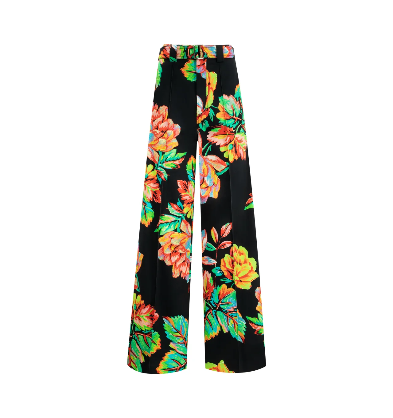 WIDE LEG FLAT FRONT TROUSER - 1