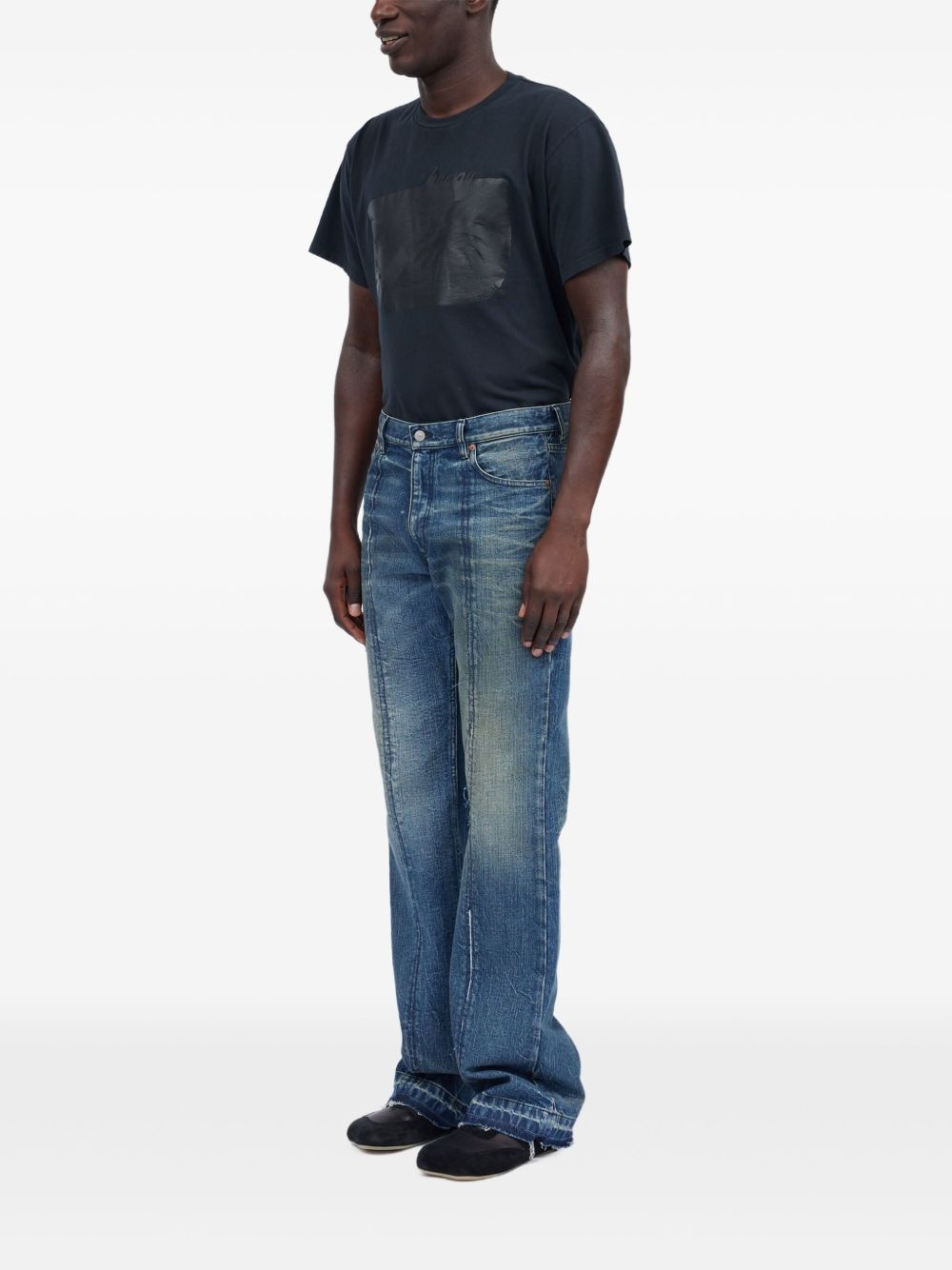 Numbers-motif jeans - 4