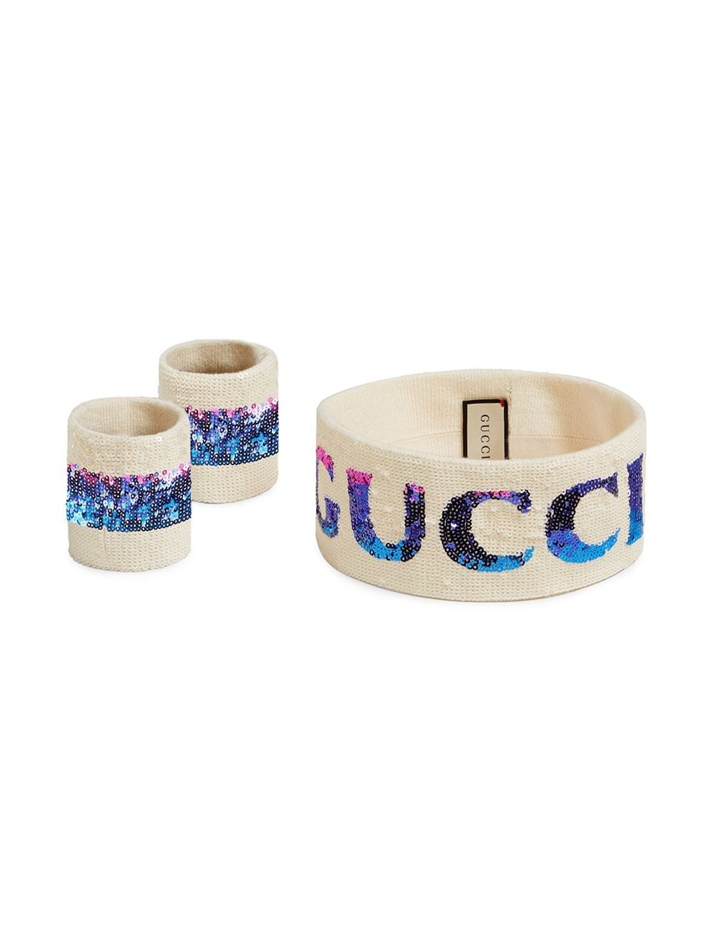 sequinned headband and wrist cuffs - 2