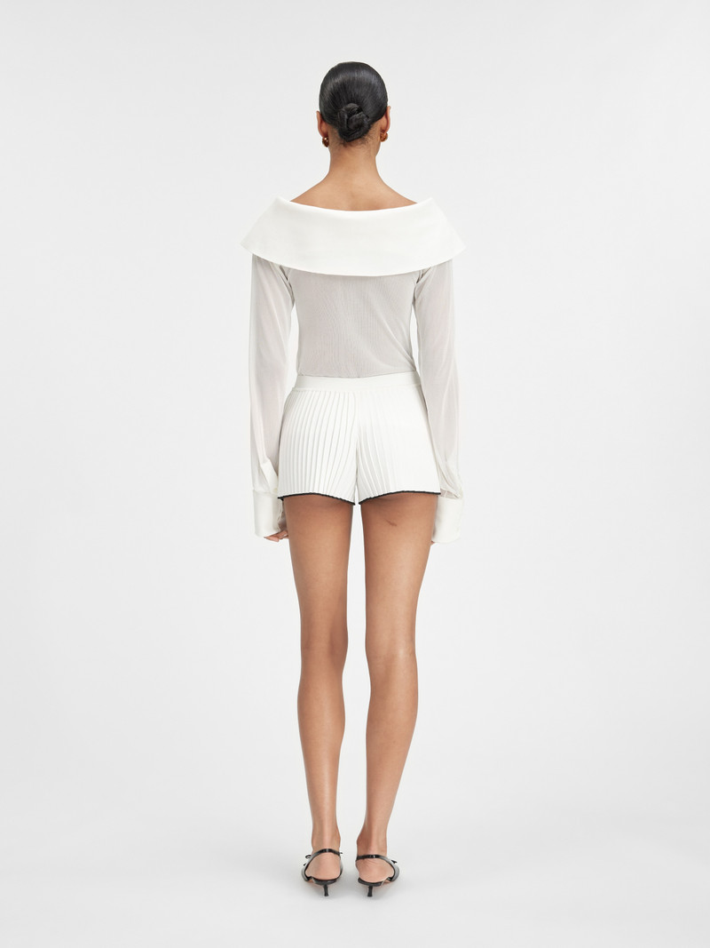 Le short maille plissé 3