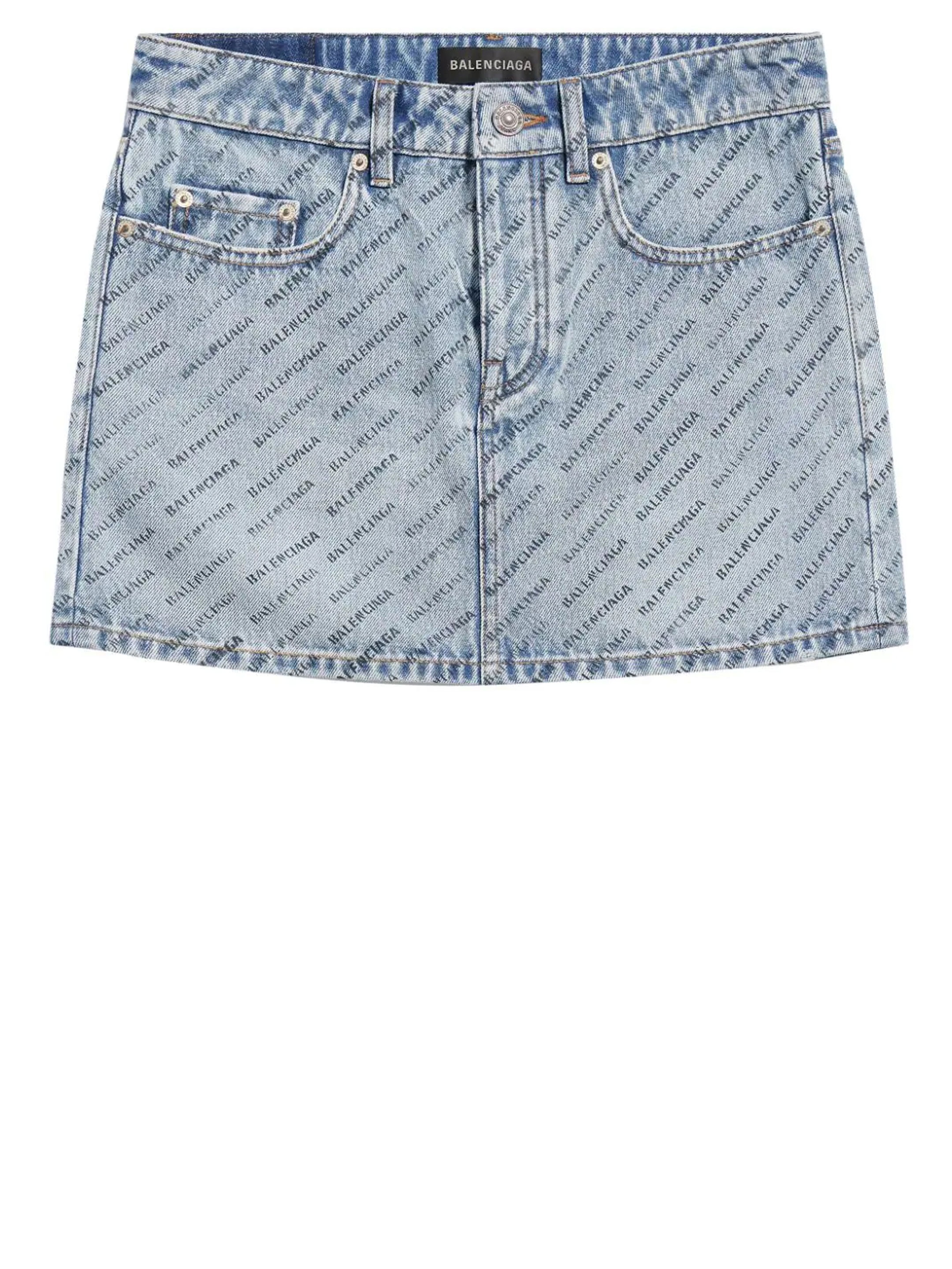BALENCIAGA All Over Logo miniskirt | leam | REVERSIBLE