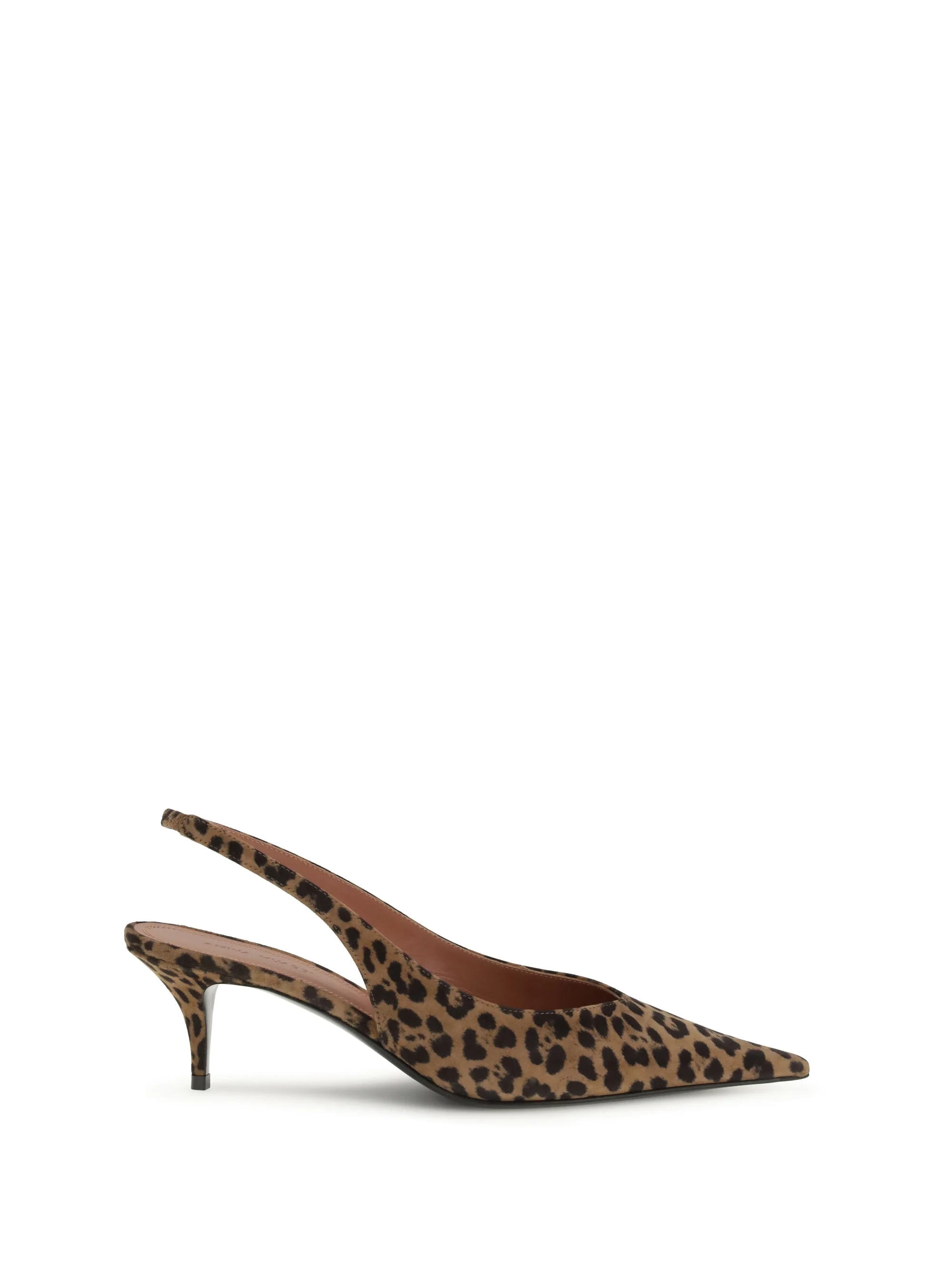 Amina Muaddi Women Anok Sling 105 Pump In Leopard Print - 1