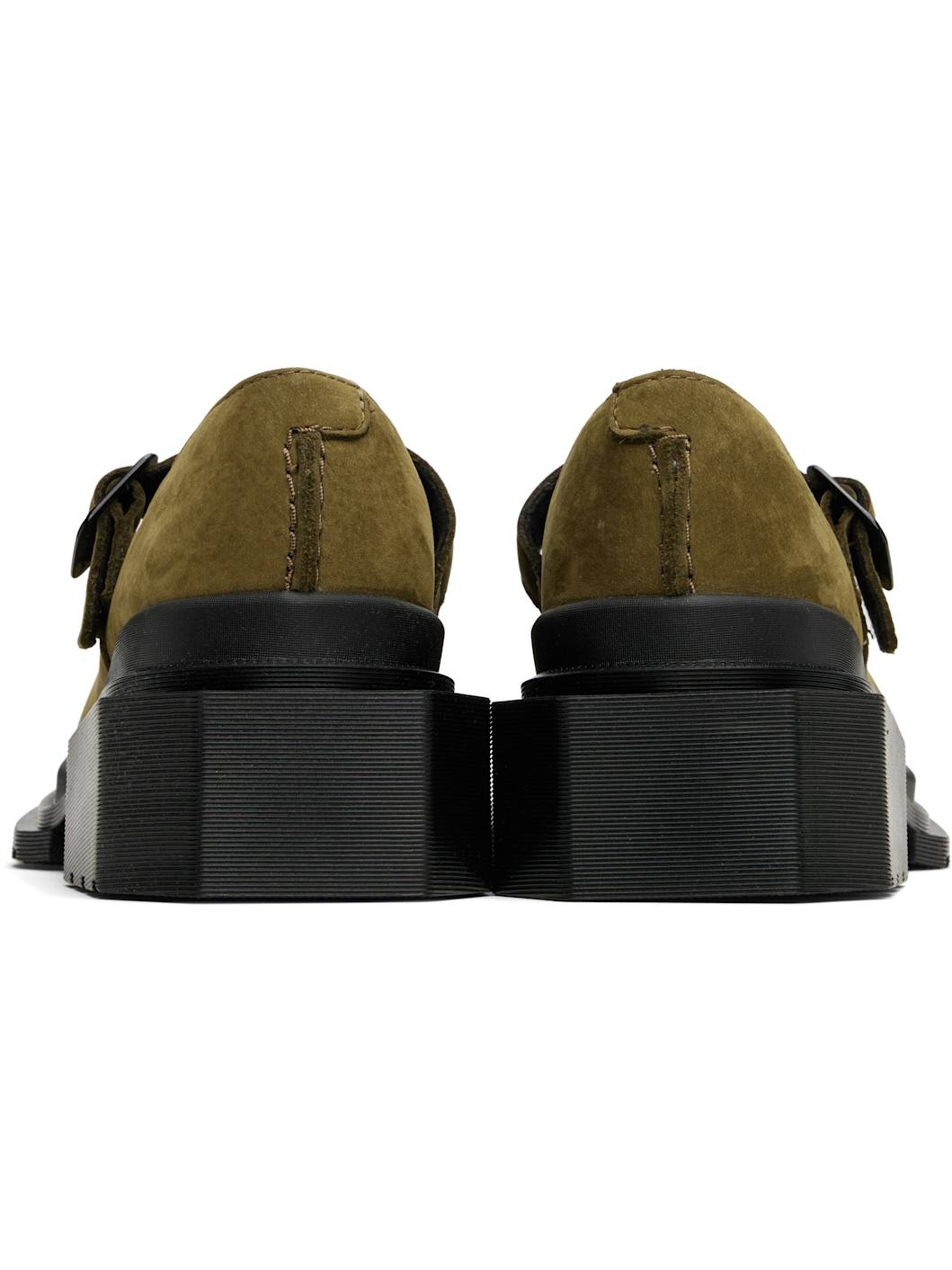 Khaki Maybole Mary Jane Loafers - 2