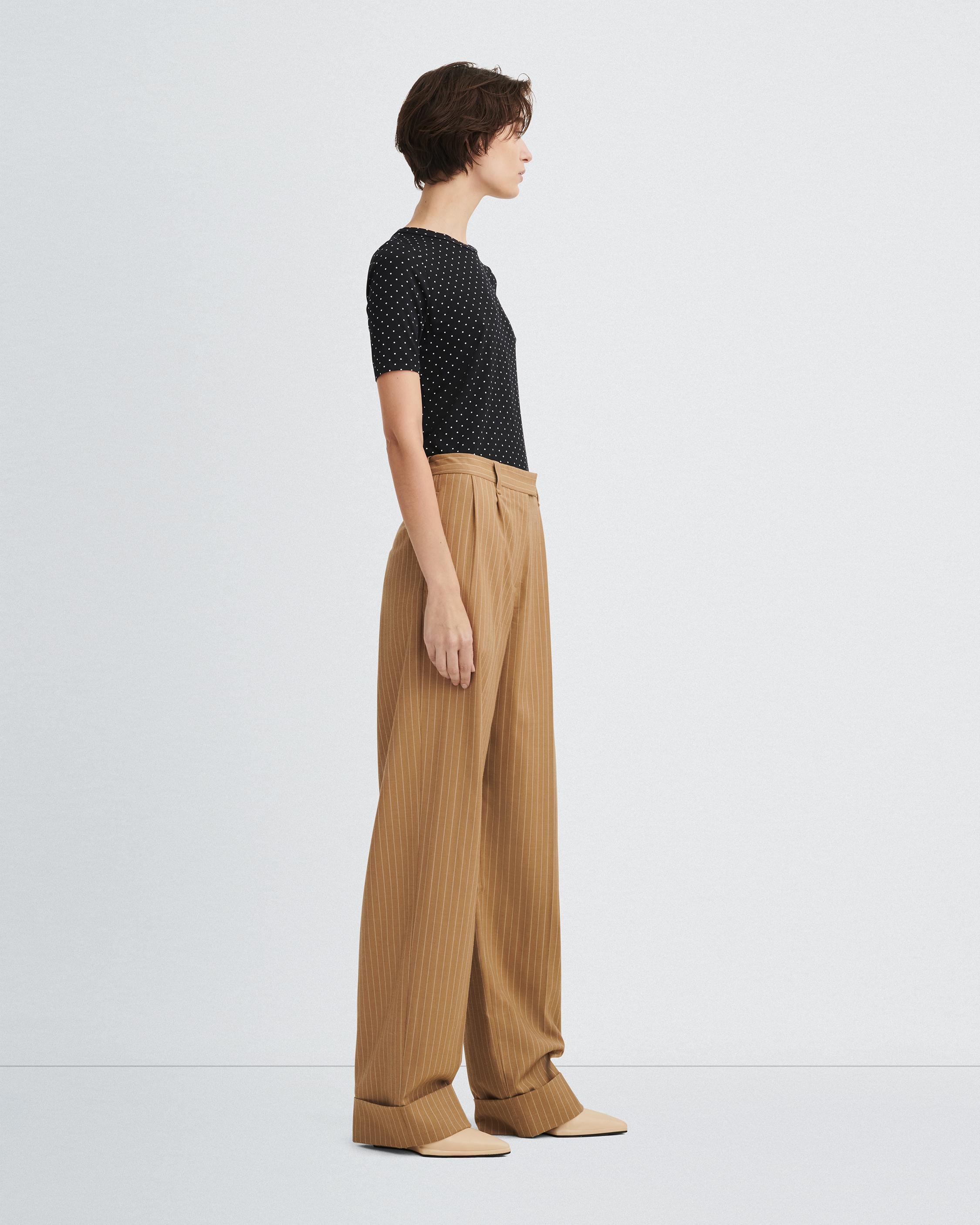 Marianne Italian Striped Wool Pant
Relaxed Fit - 4
