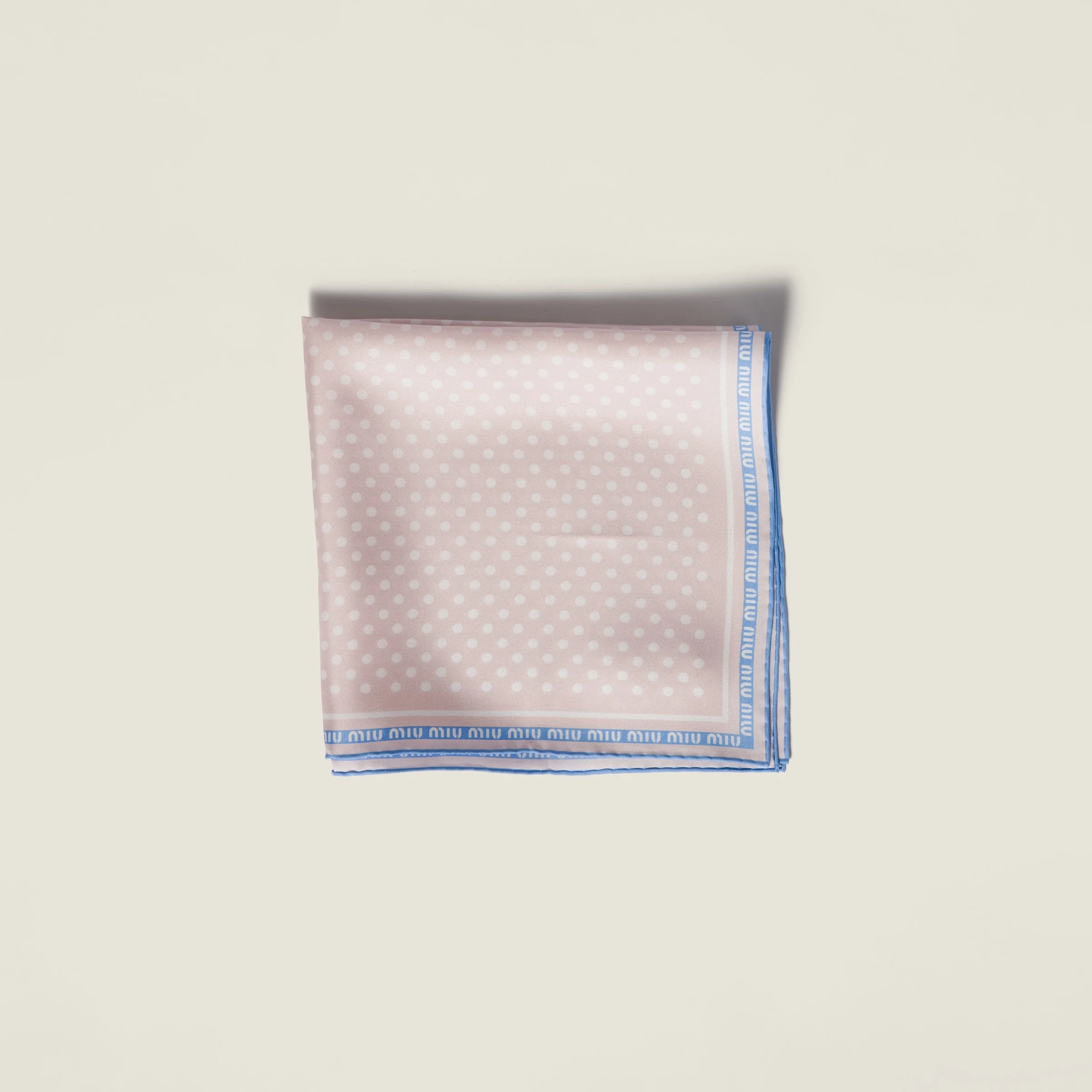 Printed twill scarf - 1
