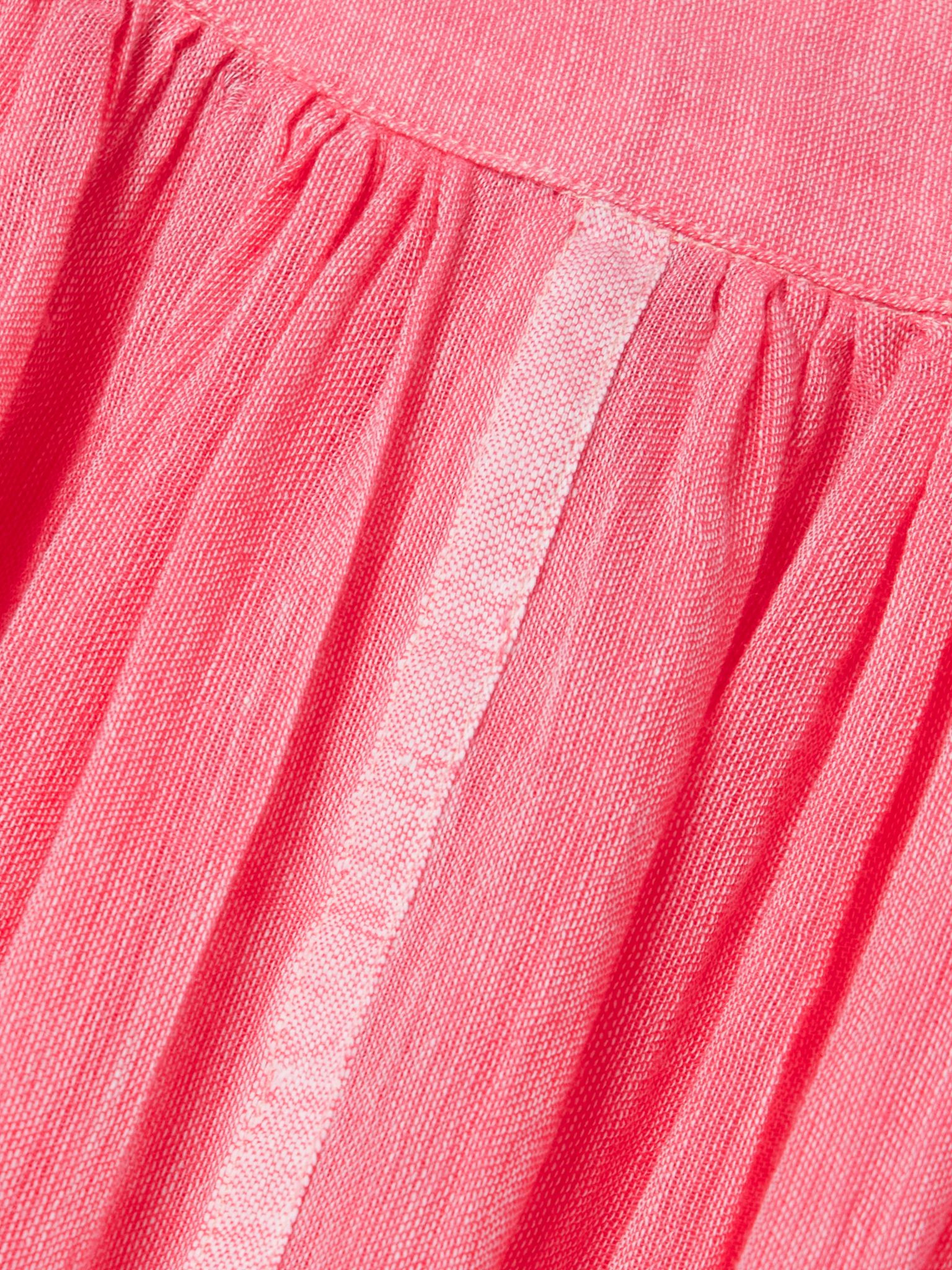 Eda cotton-voile maxi dress Bubblegum - 4